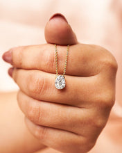 Load image into Gallery viewer, Droplet Diamond Necklace