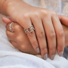 Load image into Gallery viewer, Monogram &quot;Forever&quot; Diamond Ring