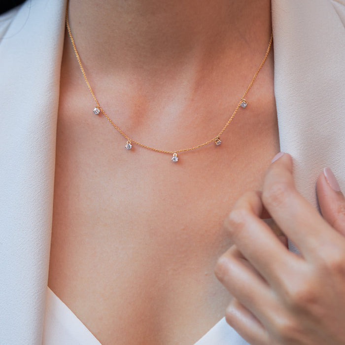 Floating Diamond Necklaces for Women - Up to 74% off | Lyst