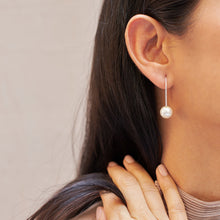 Load image into Gallery viewer, Drop A Hint Pearl Hoops