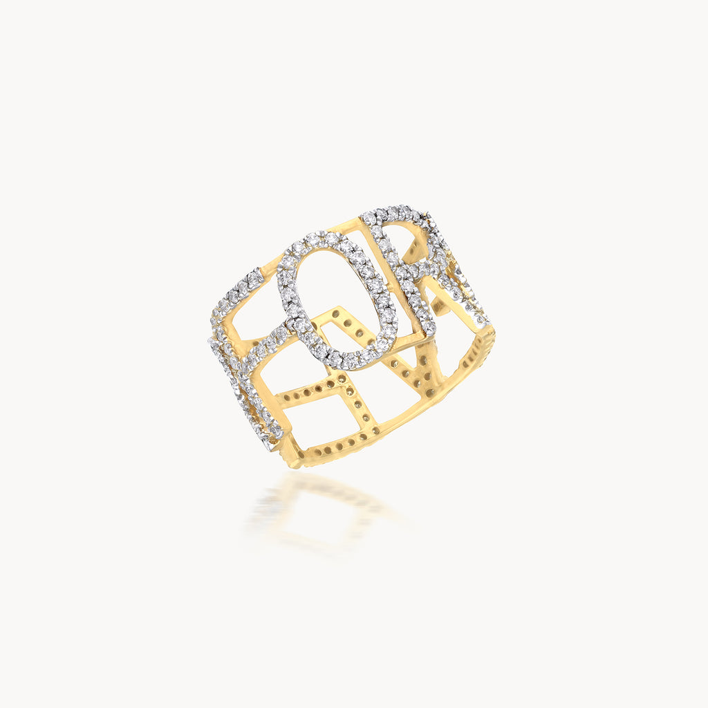 Monogram "Forever" Diamond Ring