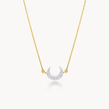 Load image into Gallery viewer, Half Moon Diamond Necklace