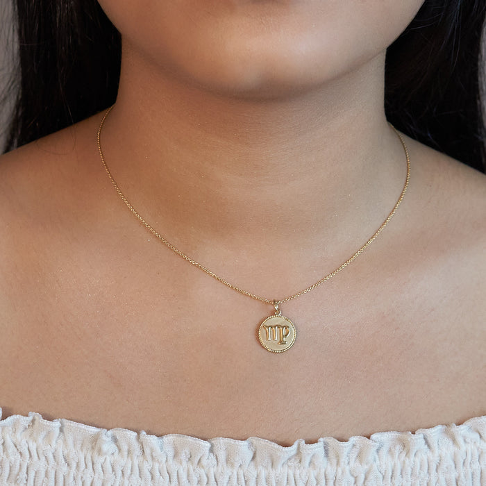 Virgo Zodiac Pendant Necklace – Hey Happiness